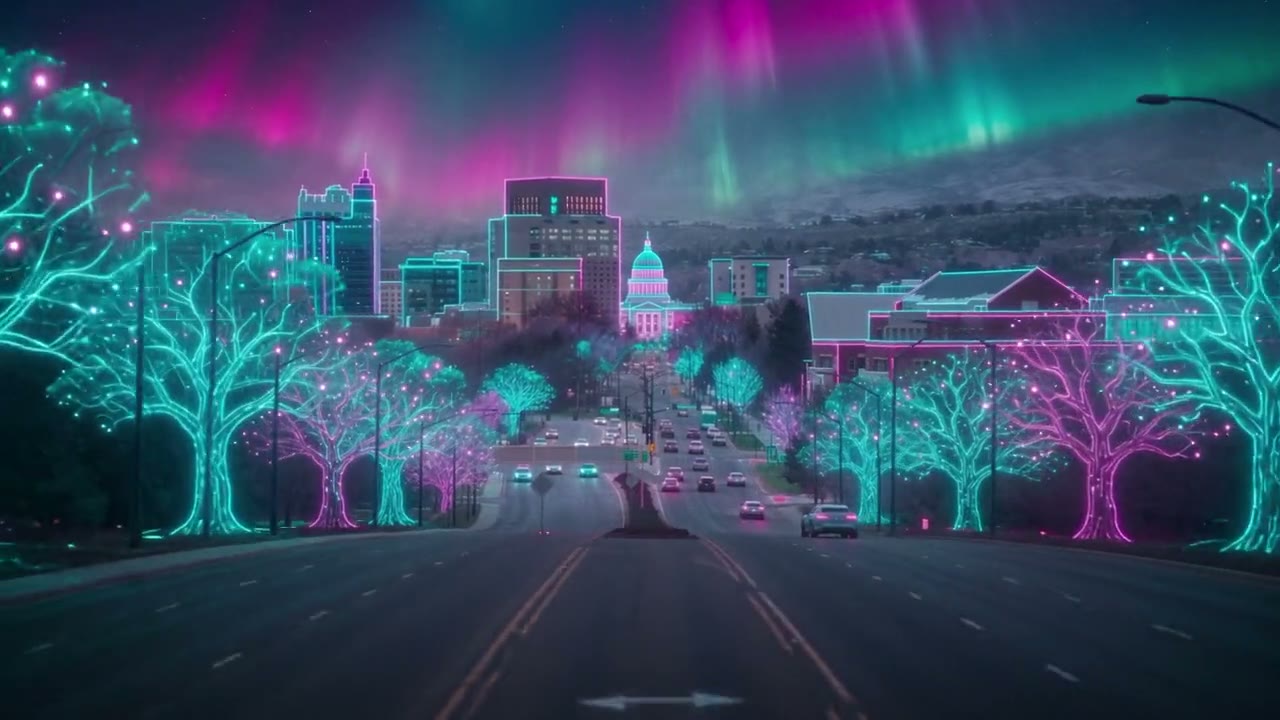Still frame from the BOISE AI brand film